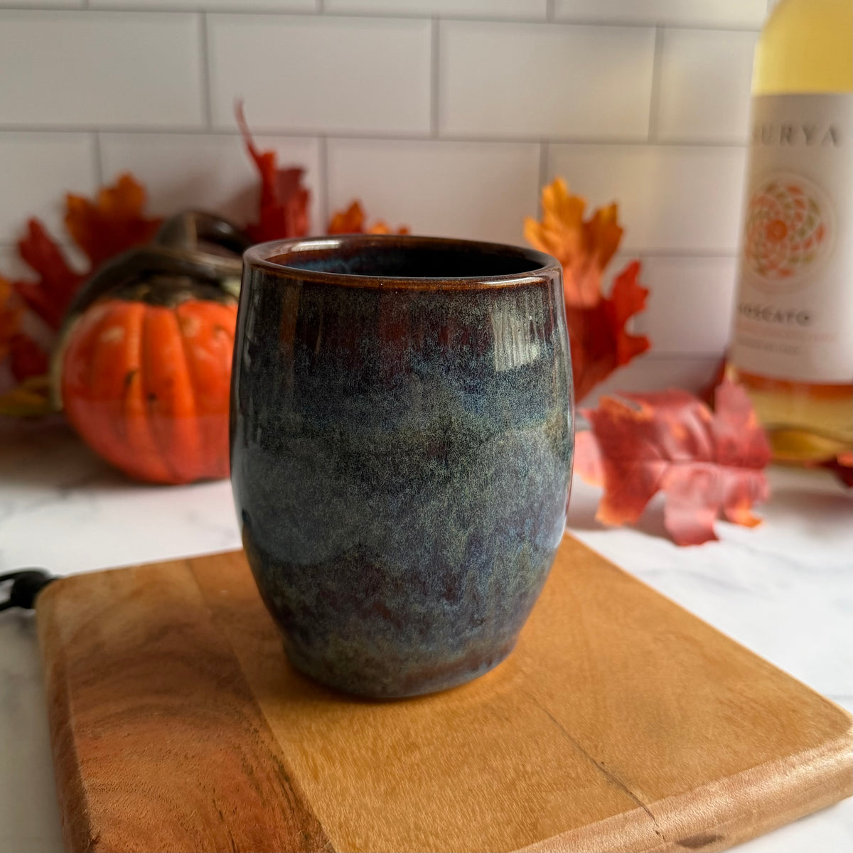 Hand-thrown Stemless Wine Tumbler
